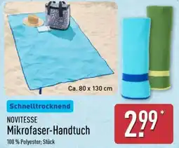 Aldi Nord NOVITESSE Mikrofaser-Handtuch Angebot