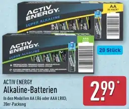 Aldi Nord ACTIV ENERGY Alkaline-Batterien Angebot