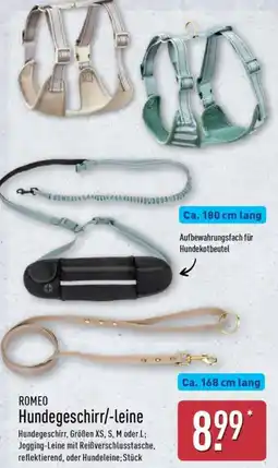Aldi Nord ROMEO Hundegeschirr/-leine Angebot