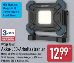 Aldi Nord WORKZONE Akku-LED-Arbeitsstrahler Angebot