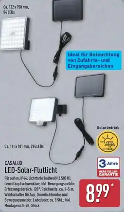 Aldi Nord CASALUX LED-Solar-Flutlicht Angebot
