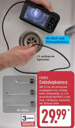 Aldi Nord FERREX Endoskopkamera Angebot