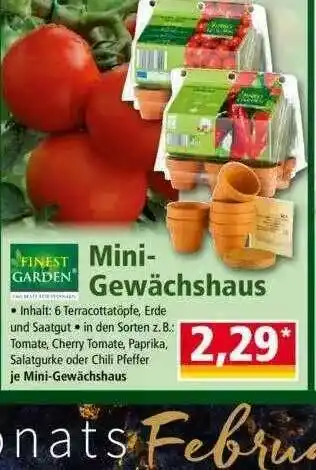 Norma Finest Garden Mini-gewäschshaus Angebot