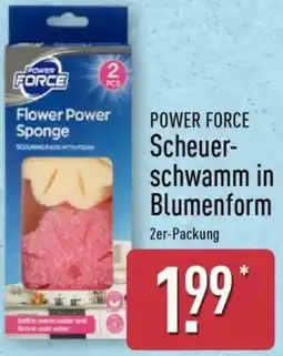 Aldi Nord POWER FORCE Scheuerschwamm in Blumenform Angebot