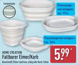 Aldi Nord HOME CREATION Faltbarer Eimer/Korb Angebot