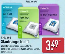 Aldi Nord AMBIANO Staubsaugerbeutel Angebot