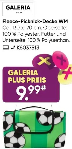 Galeria GALERIA home Fleece-Picknick-Decke WM Angebot
