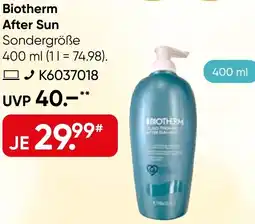 Galeria Biotherm After Sun Sondergröße Angebot