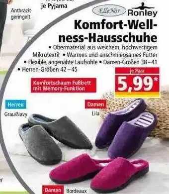 Norma Ellenor Ronley Komfort-wellness-hausschuhe Angebot