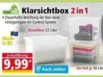 Norma Toptex Klarsichtbox 2 In 1 Angebot