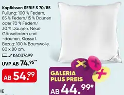 Galeria Billerbeck Kopfkissen SERIE S 70/85 Angebot