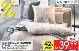 Zurbrüggen Dieter Knoll Satin Bettwäsche ORNAMENT STRIPES Angebot