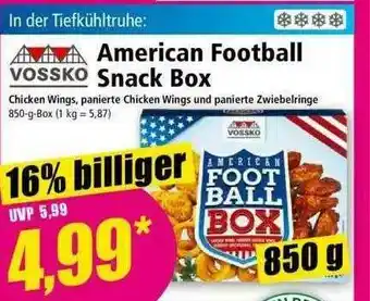 Norma Vossko American Football Snack Box Angebot
