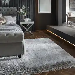 Netto Marken-Discount Superweicher Hochflor-Teppich - Orwell. Farbe: Silber, 200x290 cm Kadima Design Angebot