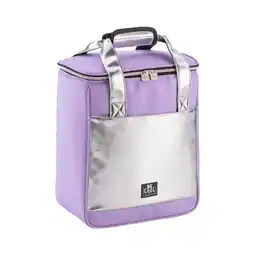 Netto Marken-Discount Kühltasche Fun-Bottlebag Lavendel-Silber Angebot