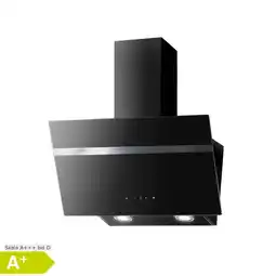 Netto Marken-Discount PKM Kopffreihaube S20-90ABTH - 90cm, schwarz, Glas, Touch-Control, Schräghaube Angebot