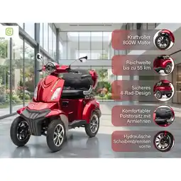Netto Marken-Discount E-Seniorenmobil MAXXI 4.0 - Blei Akku - 1000W - 25km/h - ROT Angebot