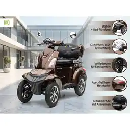 Netto Marken-Discount E-Seniorenmobil MAXXI 4.0 - Blei Akku - 1000W - 25km/h - BRAUN Angebot