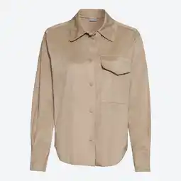 NKD Damen-Bluse in Veloursleder-Optik Angebot