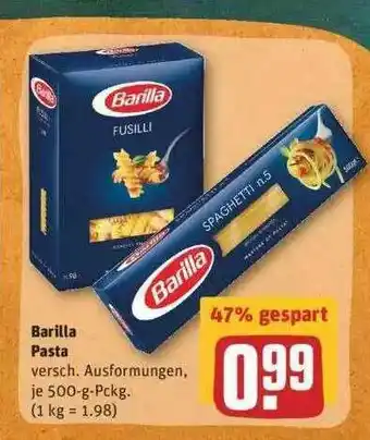 REWE Barilla Pasta Angebot