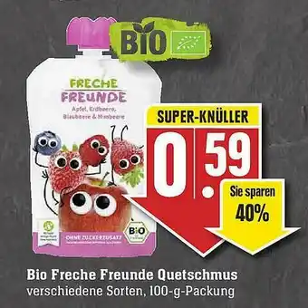 Scheck-in-Center Bio Freche Freunde Quetschmus Angebot