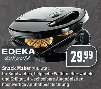 Scheck-in-Center Snack Maker Edeka Zuhause Angebot