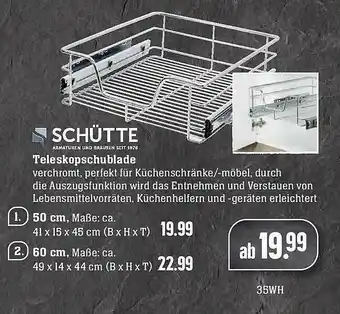 Scheck-in-Center Schütte Teleskopschublade Angebot