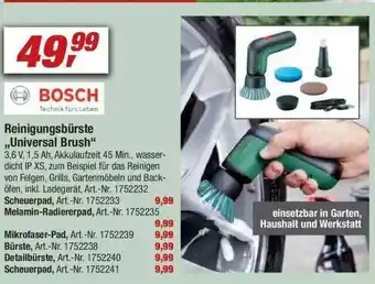 toom Baumarkt Reinigungsbürste „universal Brush” Bosch Angebot