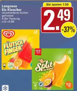 WEZ Langnese Eis Klassiker Angebot