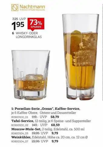 XXXLutz Porzellan-serie „ocean” Kaffee-service Nachtmann Angebot