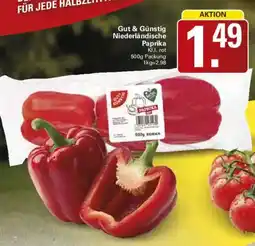 WEZ Gut & Günstig Niederländische Paprika Angebot