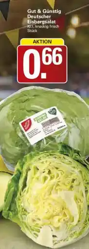 WEZ Gut & Günstig Deutscher Eisbergsalat Angebot