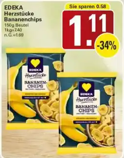WEZ EDEKA Herzstücke Bananenchips Angebot