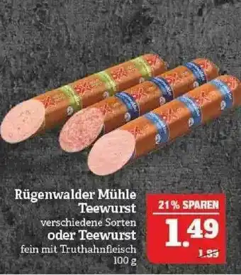 Marktkauf Rügenwalder Mühle Teewurst Oder Teewurst Angebot