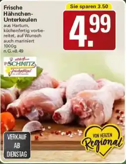 WEZ Frische Hähnchen Unterkeulen Angebot