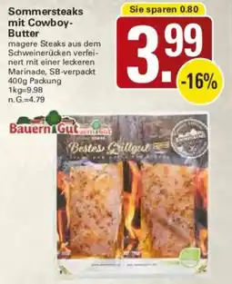 WEZ Sommersteaks mit Cowboy Butter Angebot