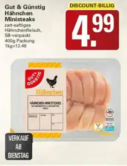 WEZ Gut & Günstig Hähnchen Ministeaks Angebot