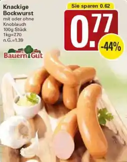 WEZ Bauern Gut Knackige Bockwurst Angebot