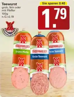 WEZ Teewurst Angebot