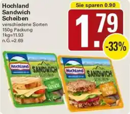 WEZ Hochland Sandwich Scheiben Angebot