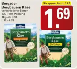 WEZ Bergader Bergbauern Käse Angebot