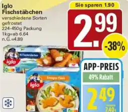 WEZ Iglo Fischstäbchen Angebot