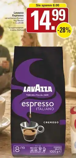 WEZ Lavazza Espresso Angebot