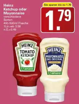 WEZ Heinz Ketchup oder Mayonnaise Angebot