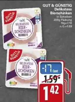 WEZ GUT & GÜNSTIG Delikatess Bierschinken Angebot