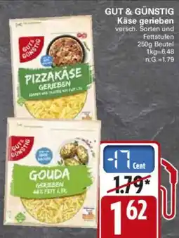WEZ GUT & GÜNSTIG Käse gerieben Angebot