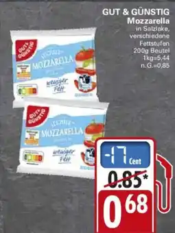 WEZ GUT & GÜNSTIG Mozzarella Angebot