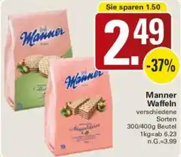 WEZ Manner Waffeln Angebot