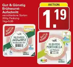 WEZ Gut & Günstig Brühwurst-Aufschnitt Angebot