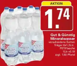 WEZ Gut & Günstig Mineralwasser Angebot
